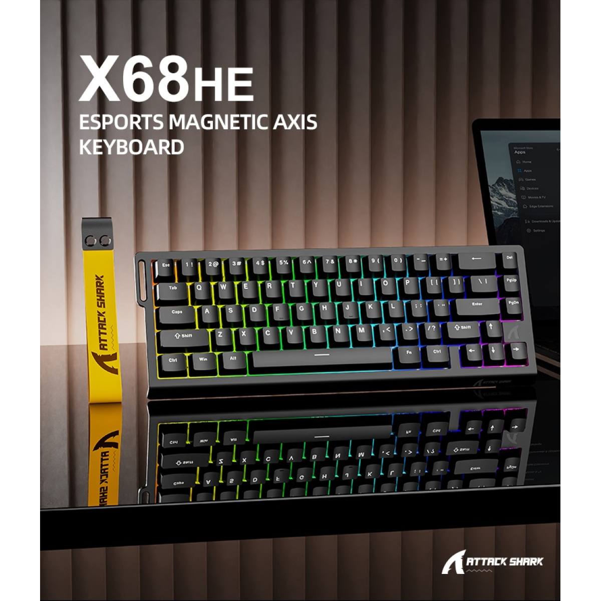 Bàn Phím Gaming Attack Shark X68 HE RGB | Rapid Trigger