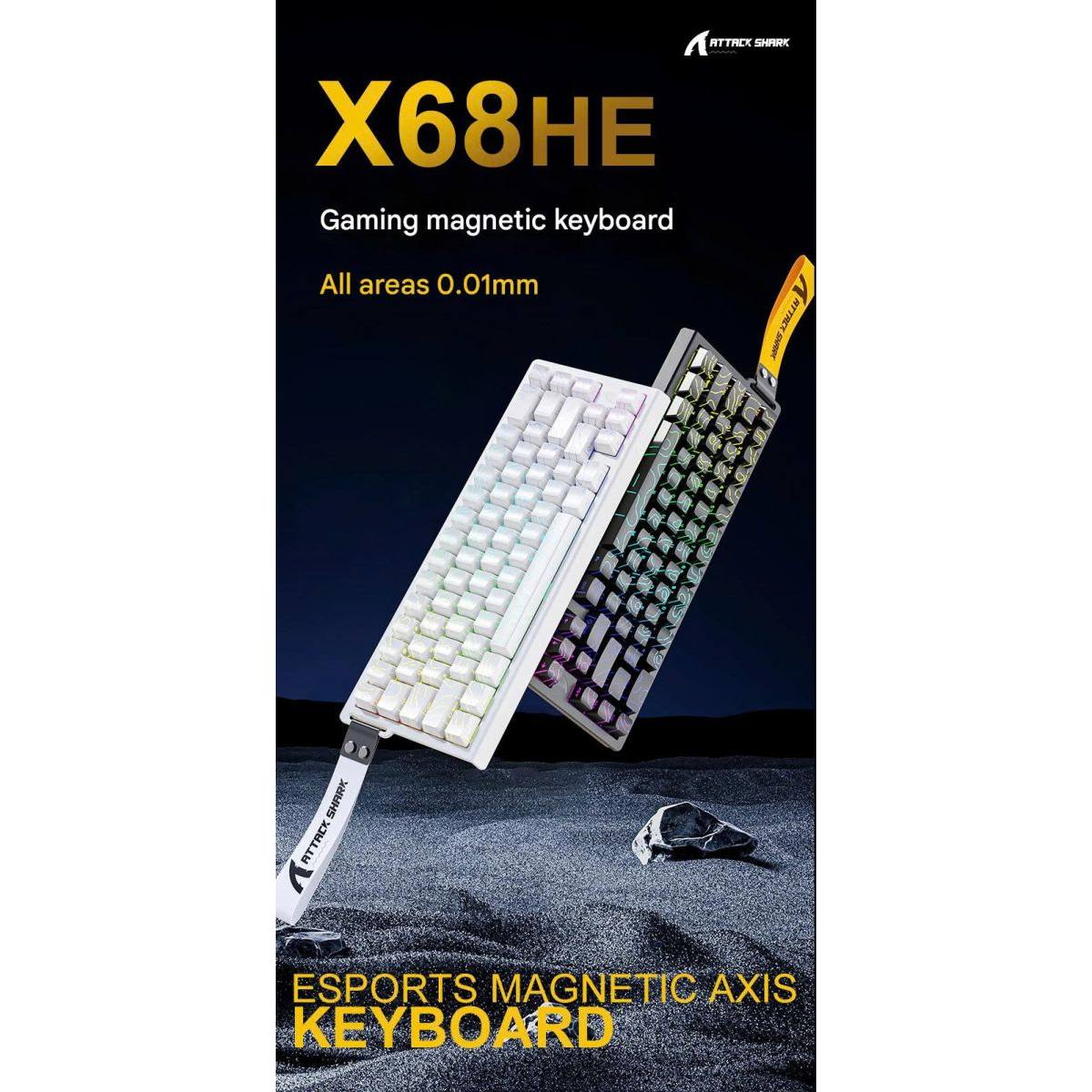 Bàn Phím Gaming Attack Shark X68 HE RGB | Rapid Trigger