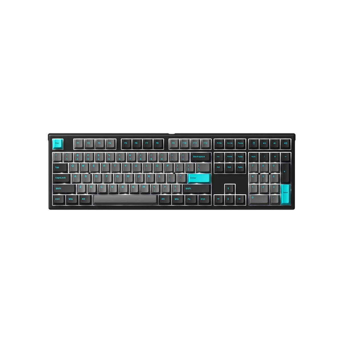 Bàn phím MonsGeek MG108 Black & Cyan