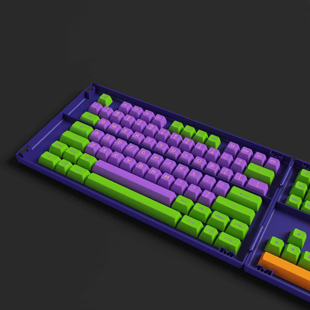 Set Keycap EVA-01 PBT Double-Shot/ASA profile/158 nút