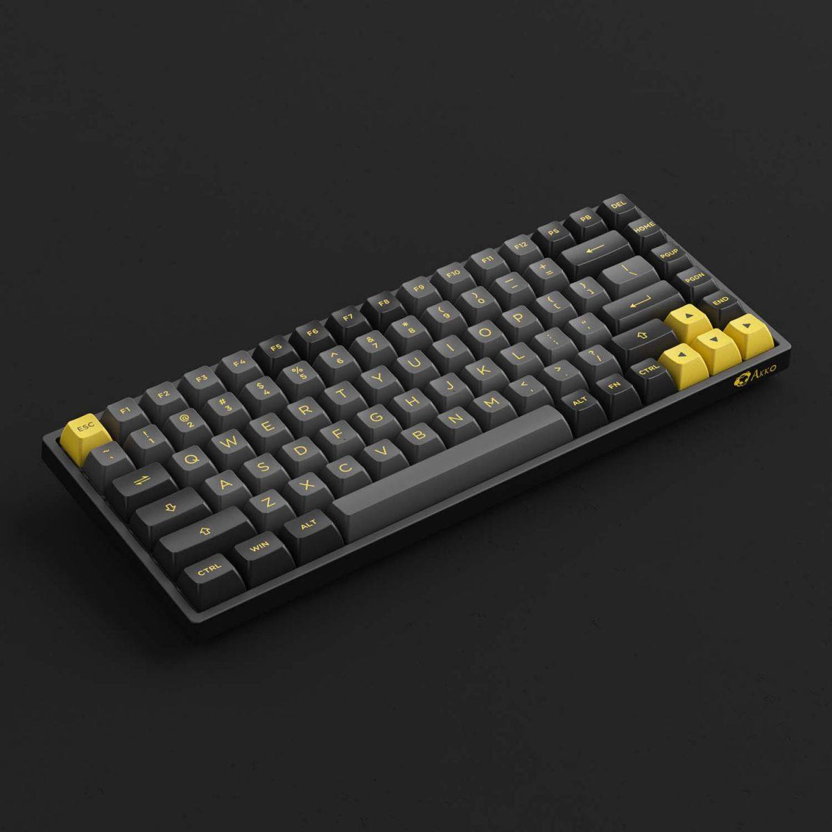 Bàn phím AKKO 3084B Plus Black & Gold (3MODE / Hotswap / Foam tiêu âm / AKKO CS Jelly sw)