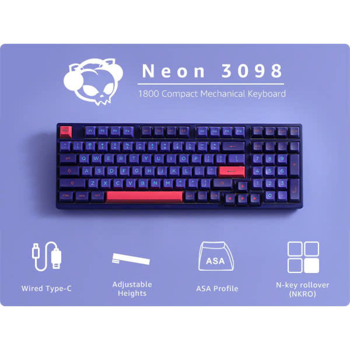 Bàn phím cơ AKKO 3098 Neon