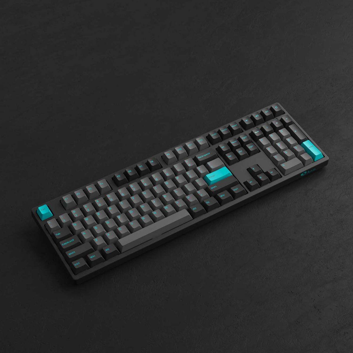 Bàn phím AKKO 3108 Plus Black & Cyan (Foam tiêu âm / AKKO CS switch)