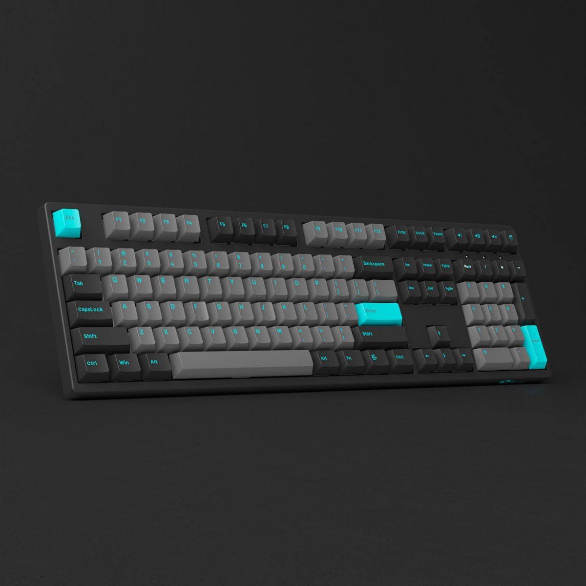 Bàn phím AKKO 3108 Plus Black & Cyan (Foam tiêu âm / AKKO CS switch)