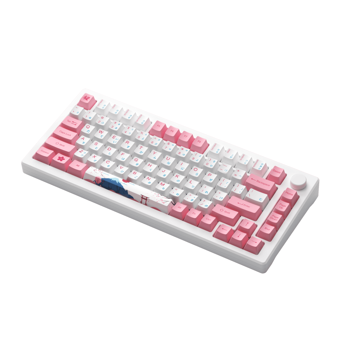 Bàn phím MOD 007B HE PC Tokyo Sakura Pink | AKKO Cream Yellow Magnetic Switch