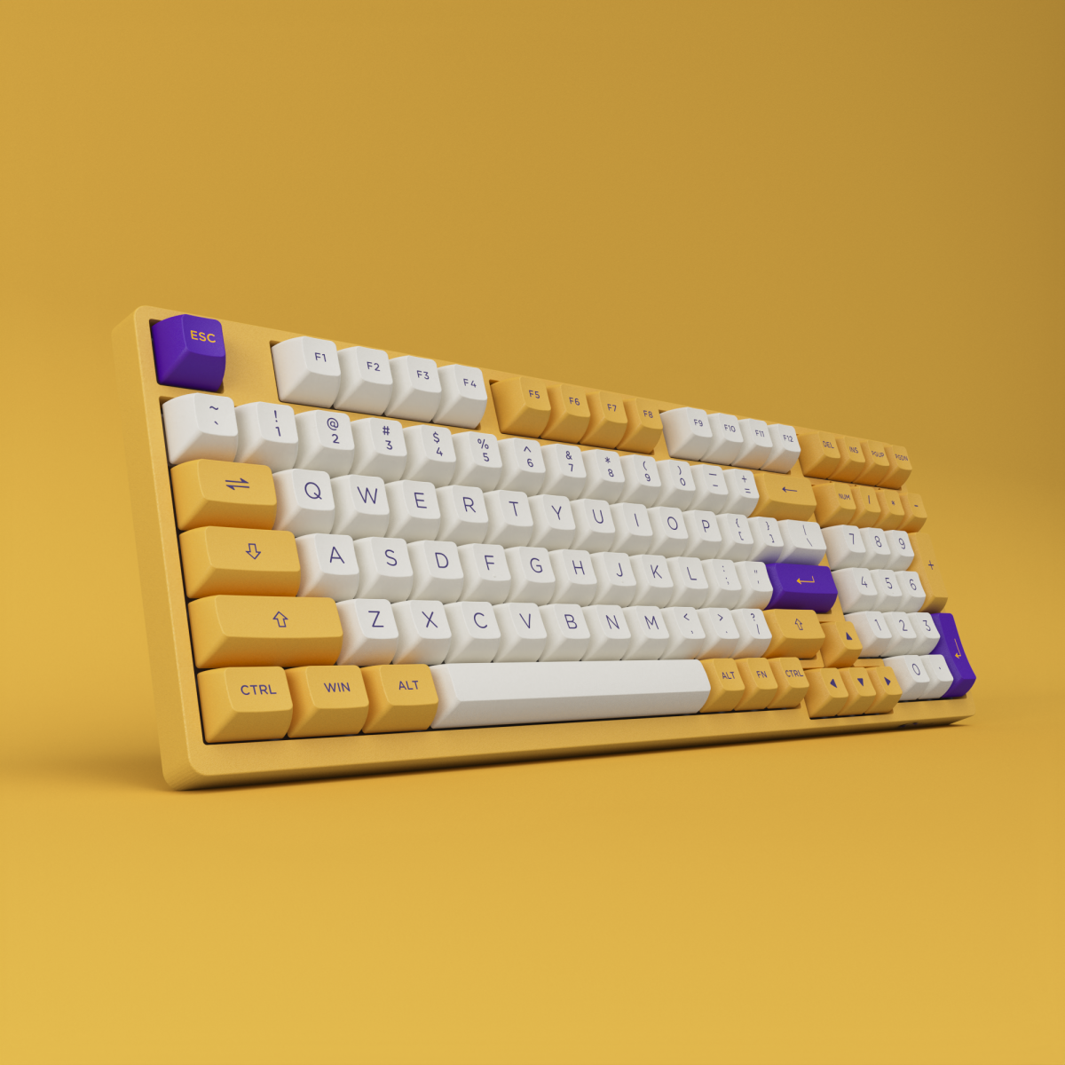 Bàn phím AKKO 3098B Plus Los Angeles (Creamy Yellow Pro)