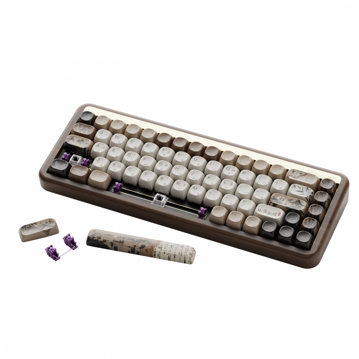 Bàn phím AKKO MU01 Mountain Seclusion (Hotswap| RGB |3 Modes| Switch V3 Piano Pro)