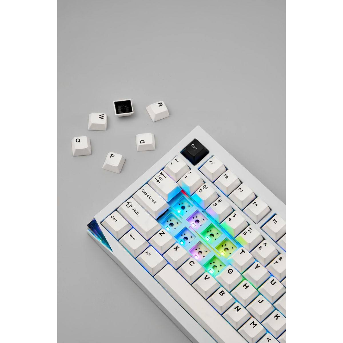 Bàn phím AKKO Mineral 02 VIA (Black on White)