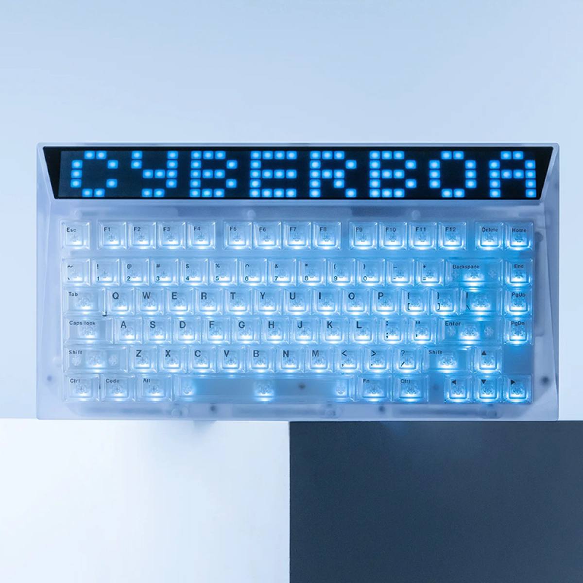 Bundle phím cơ Angry Miao Cyberboard Glacier R2 | Không dây - Trong suốt