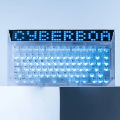 Bundle phím cơ Angry Miao Cyberboard Glacier R2 | Không dây - Trong suốt