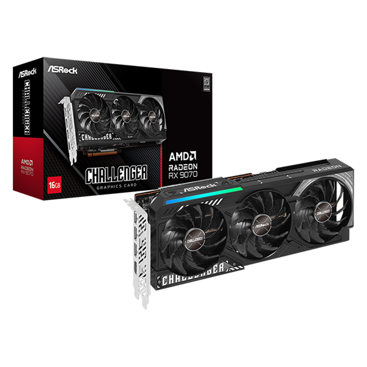 VGA ASRock AMD Radeon RX 9070 Challenger 16GB