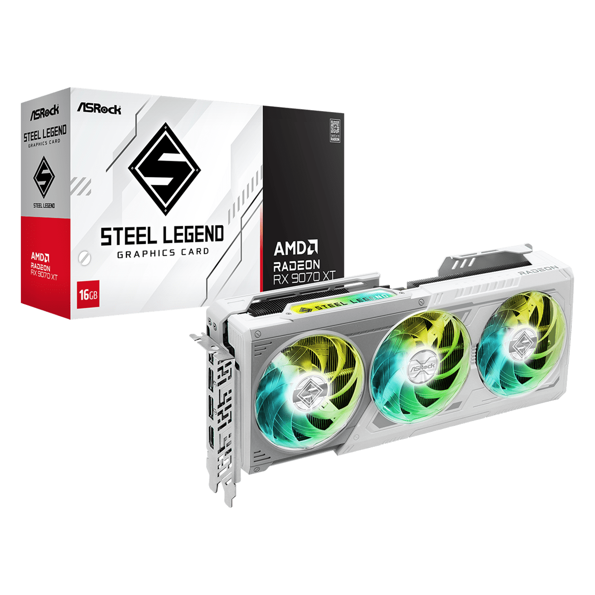 VGA ASRock AMD Radeon RX 9070 XT Steel Legend 16GB