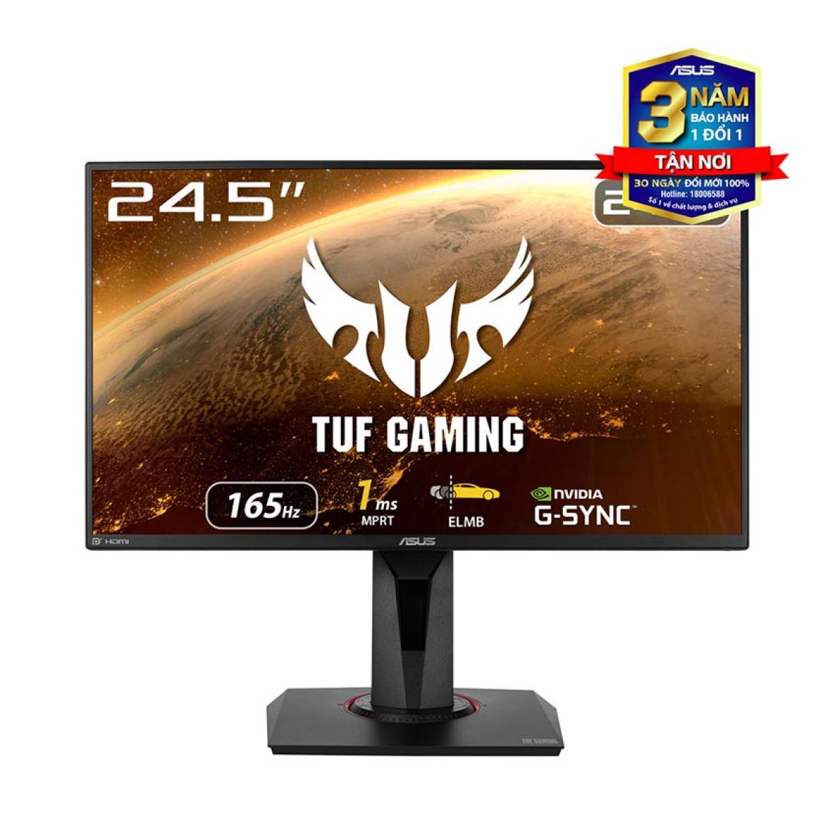 Màn hình Asus VG259QR (24.5inch/FHD/IPS/165Hz/1ms/300nits)