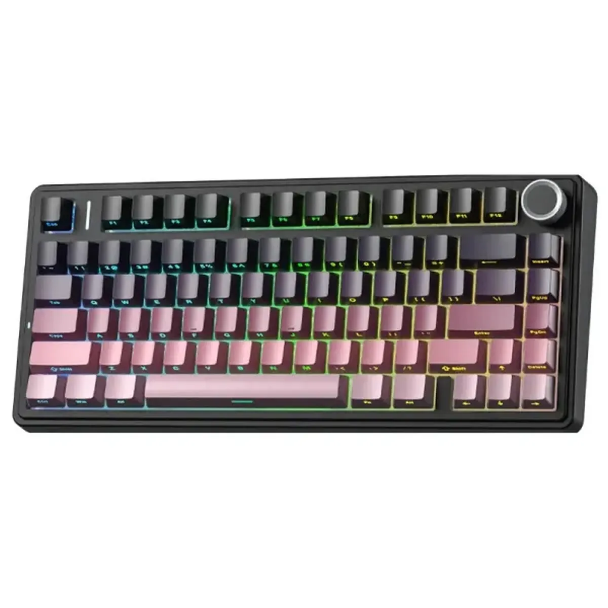 Bàn phím AULA F75 Pro - Đen Hồng