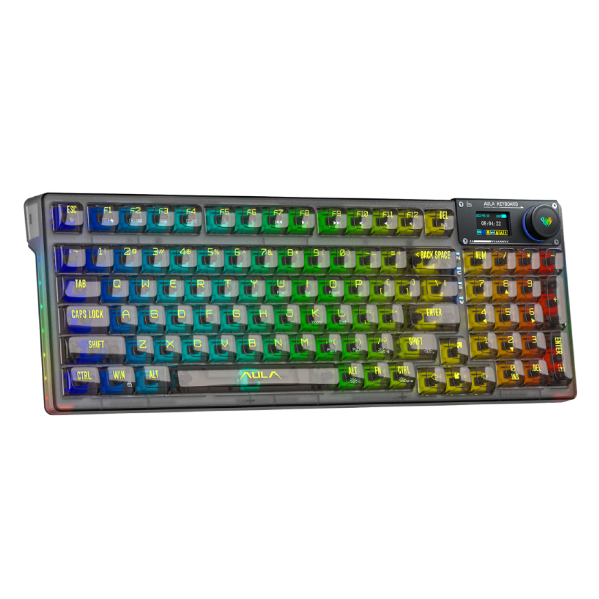 Bàn Phím Cơ Aula F98 Pro | 3 MODE | Đen trong suốt