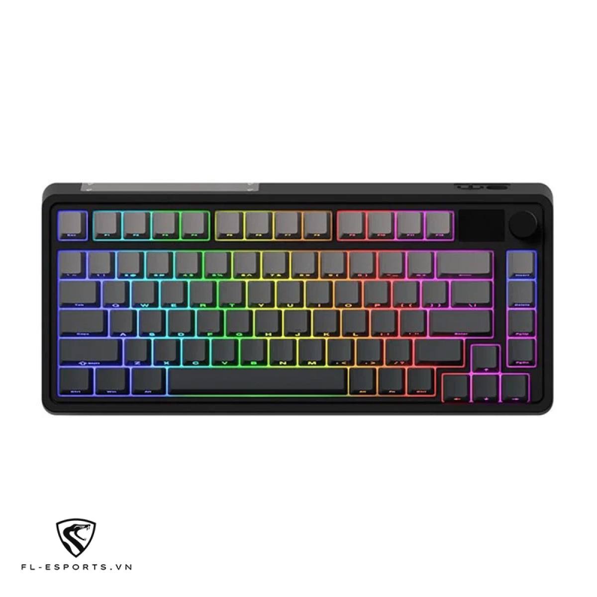 Bàn phím FL-Esports CMK75 Hazy Shade - Gradient Grey | Không dây - Màn hình LED