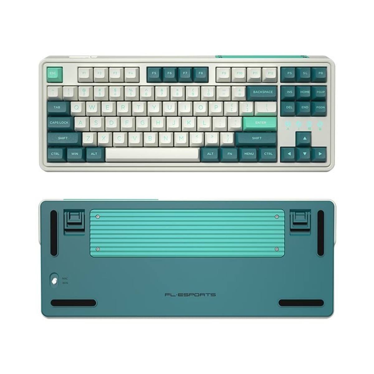 Bàn phím FL Esport CMK87 3 mode - Ice Mint | Không dây - RGB - Hotswap