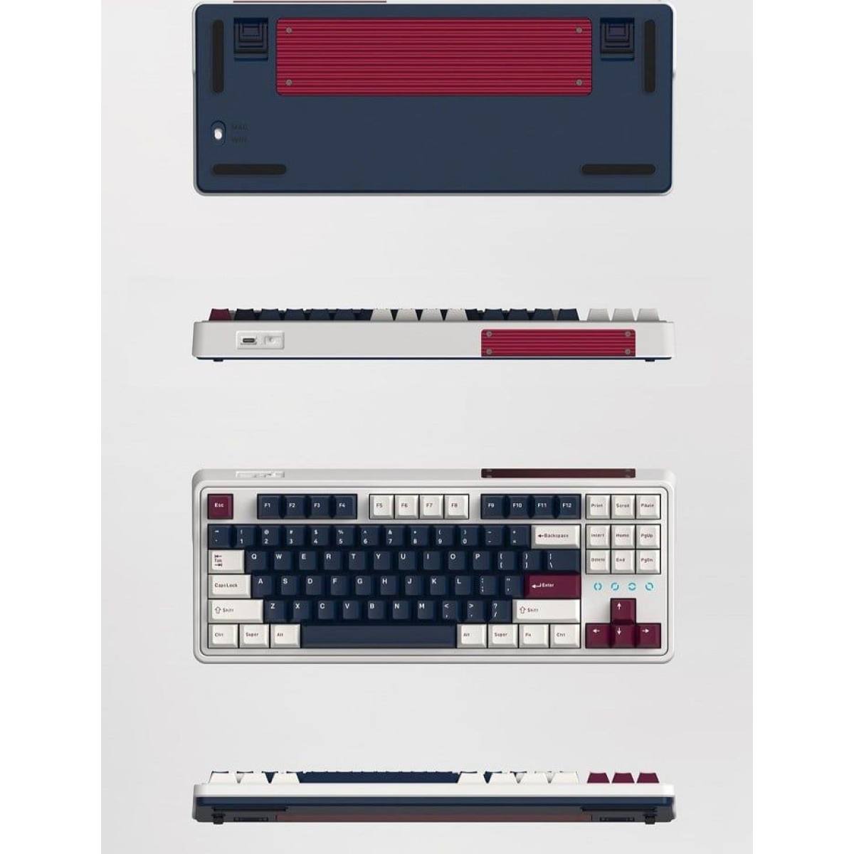 Bàn phím FL Esport CMK87 Metal Heart | 3 MODE | Cool Mint/ FLCMMK Cercis Switch