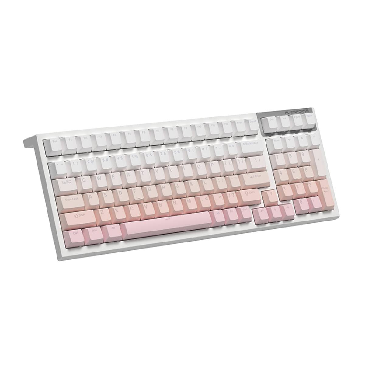 Bàn phím FL-Esports FL100 CPM Sakura Pink | Không dây - RGB - Hotswap