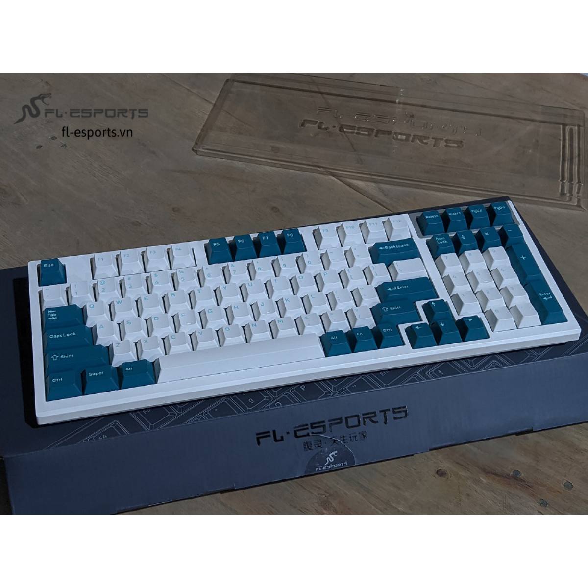 Bàn phím FL-Esports FL980CPM Cool Mint | Kailh Box Switch