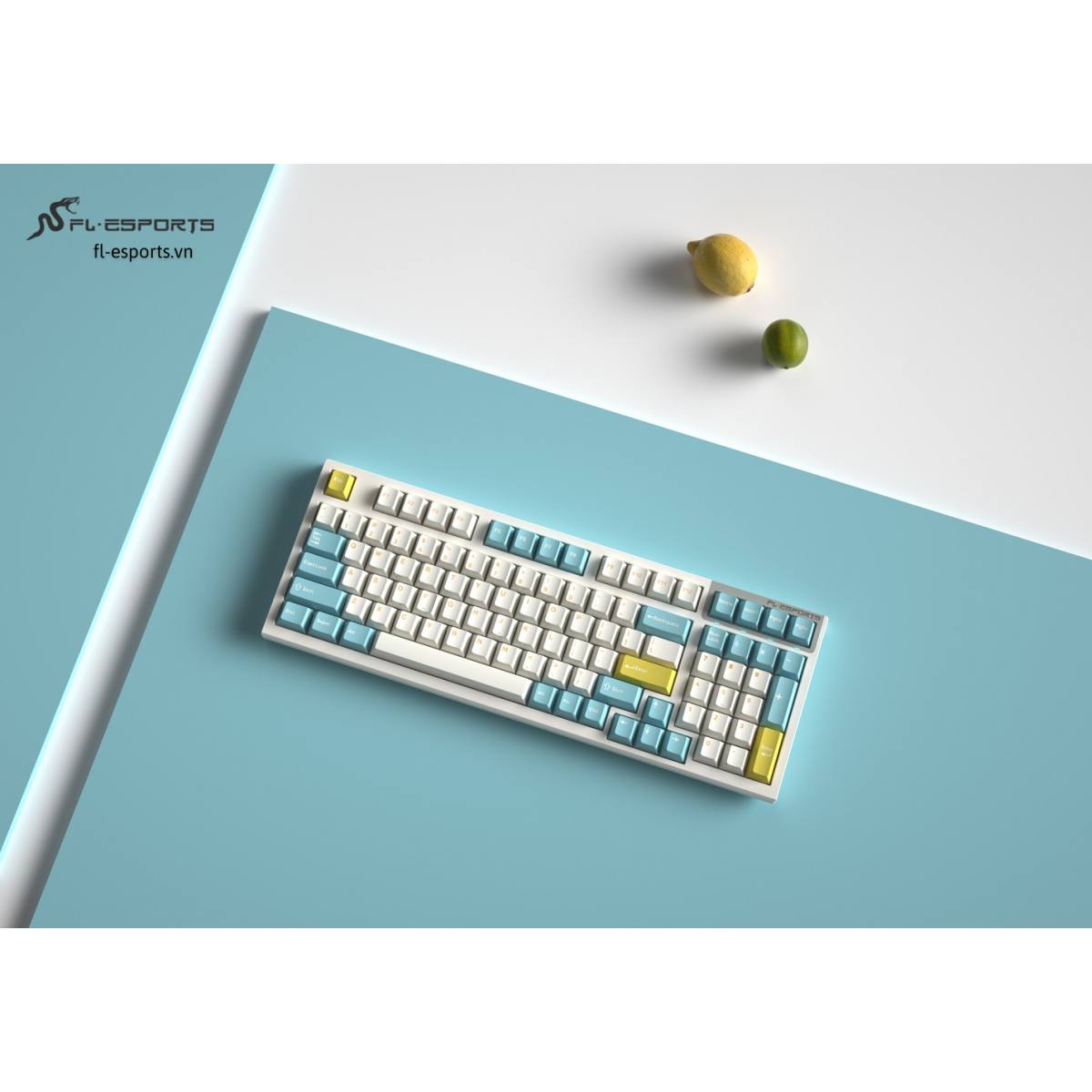 Bàn phím FL-Esports FL980CPM Sea Salt