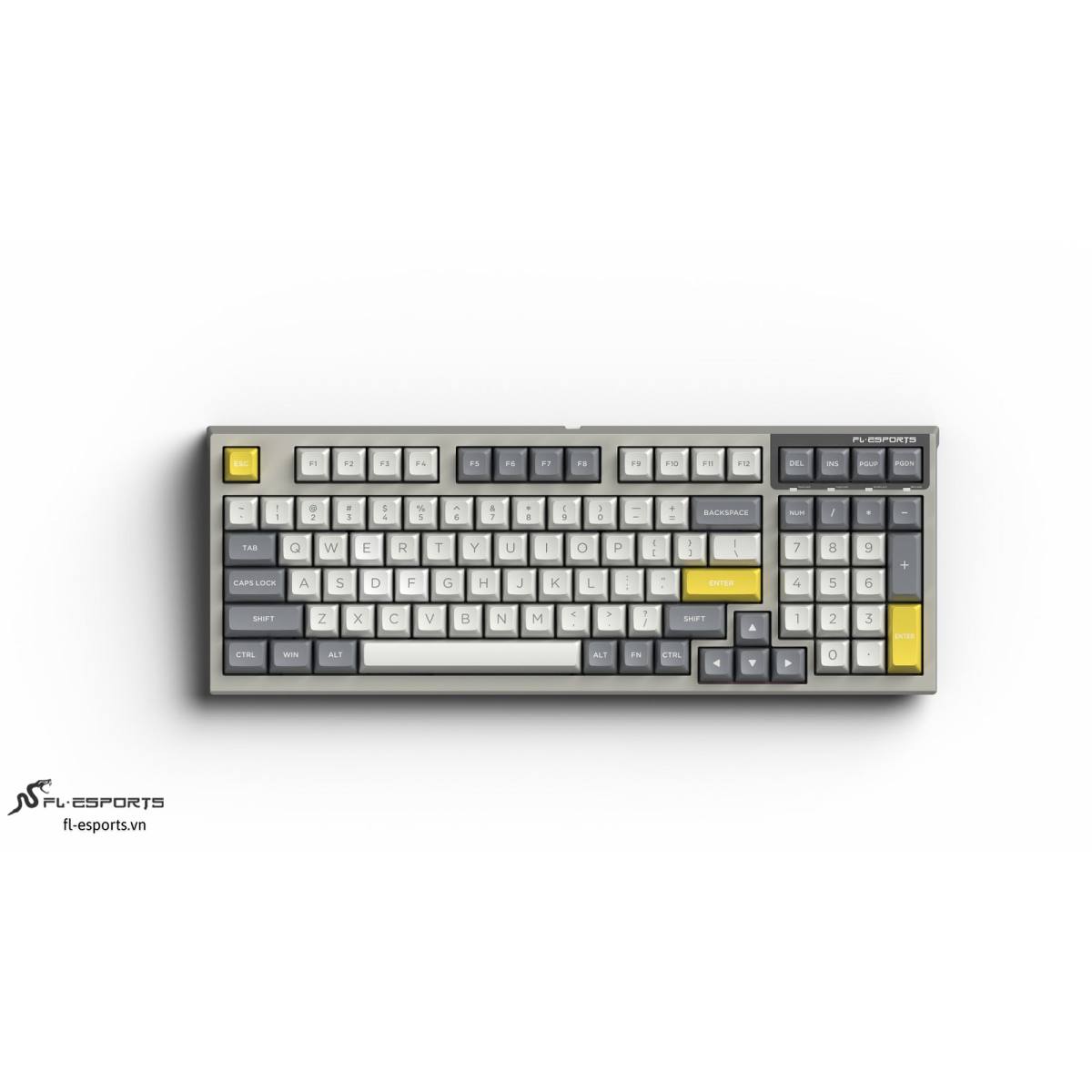 Bàn phím FL Esport FL980 SAM White & Grey