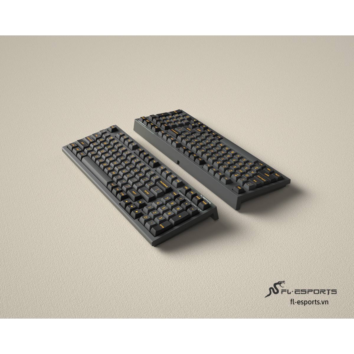 Bàn phím FL-Esports FL980SAM Polar Night White/ Red Switch