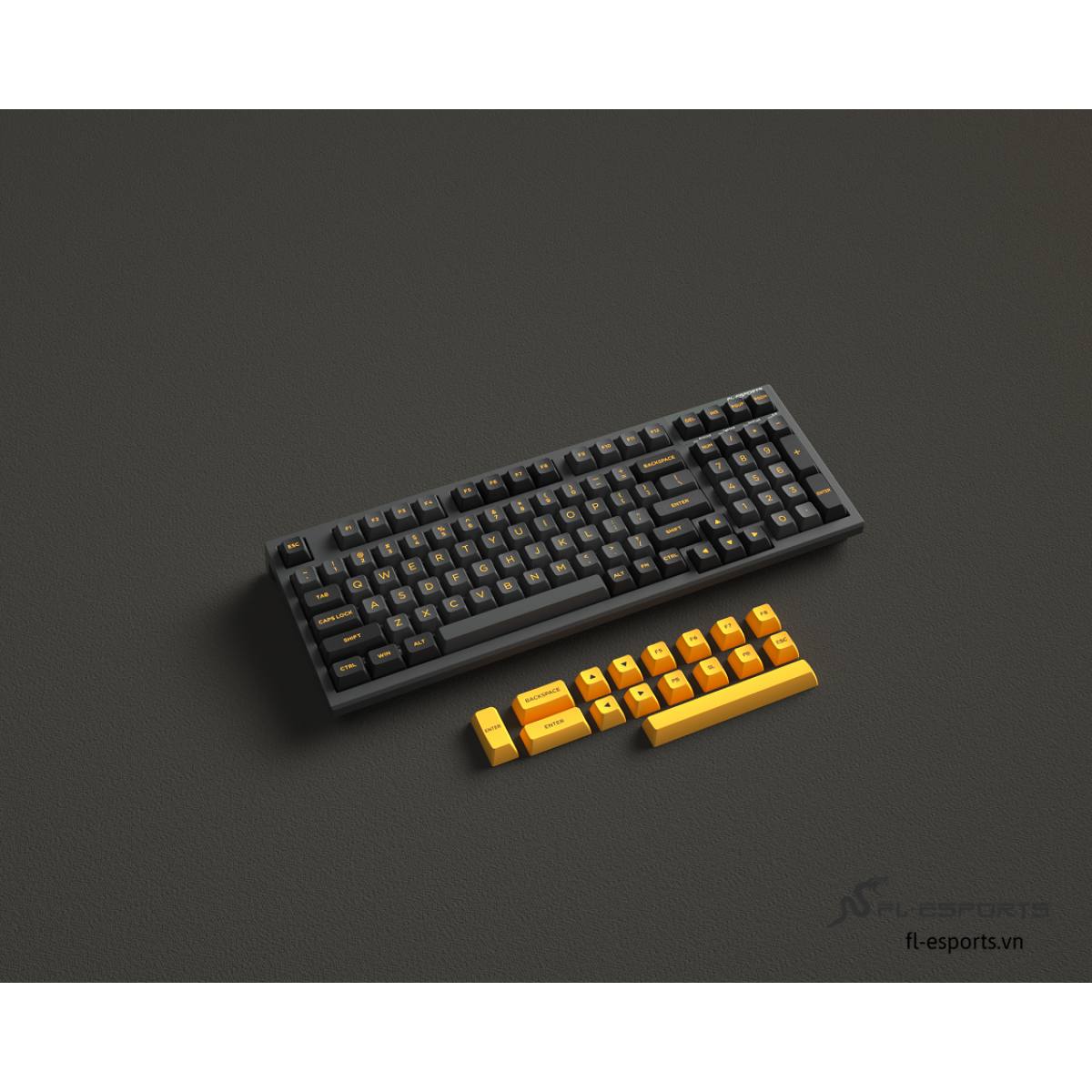 Bàn phím FL-Esports FL980SAM Polar Night White/ Red Switch