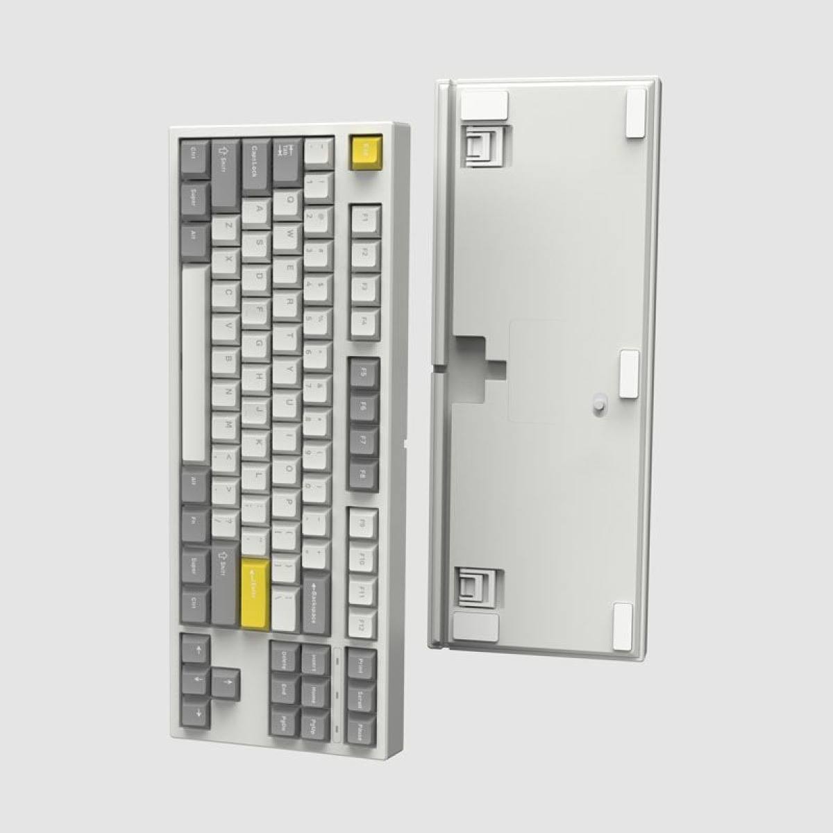 Bàn phím FL-Esports GP87CP White & Grey