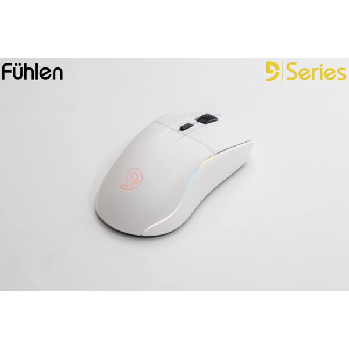Chuột Fuhlen D60s - White Wireless | 3 Mode - RGB