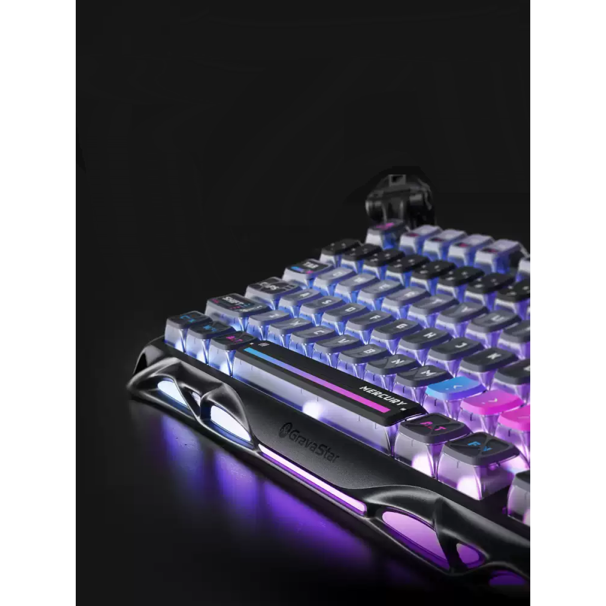 Bàn phím Gravastar Mercury K1 Pro Special Edition | Cyberpunk Galaxy Black
