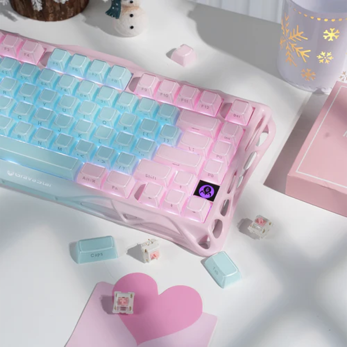 Bàn Phím Gravastar Mercury K1 Lite Special Edition - Aurora Mist