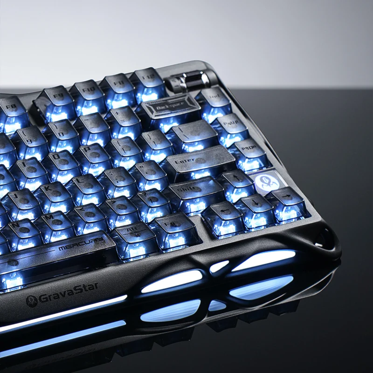 Bàn phím Gravastar Mercury K1 - Steel Black (Hàng chính hãng)
