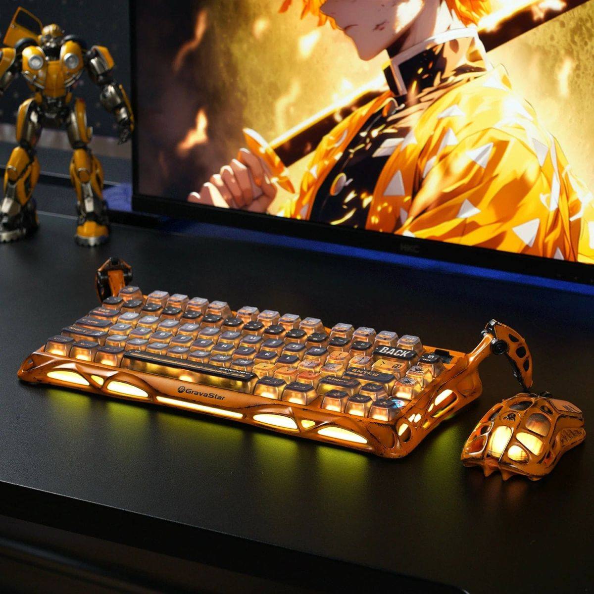 Bàn phím Gravastar Mercury K1 Pro Special Edition | Battle-Worn Yellow