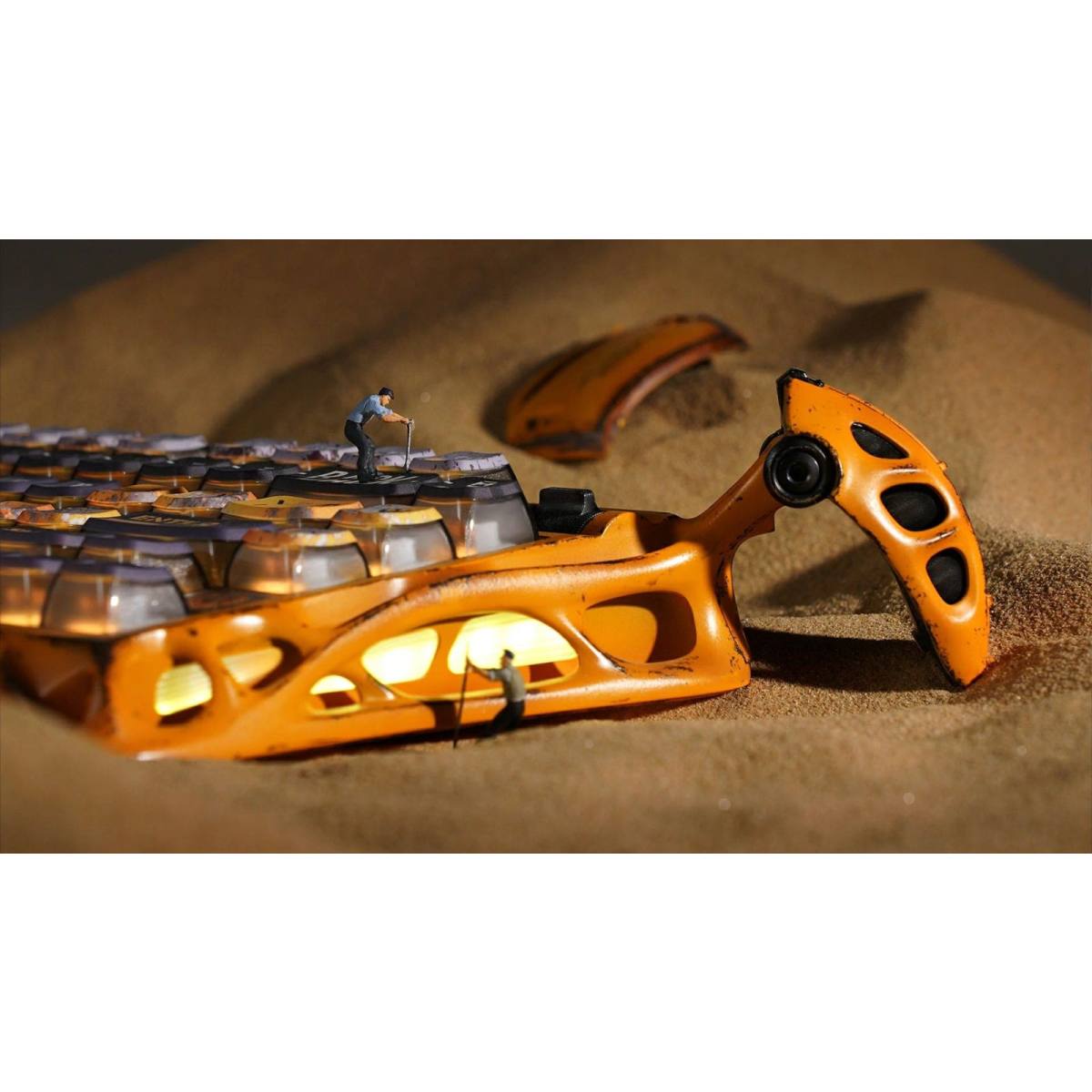 Bàn phím Gravastar Mercury K1 Pro Special Edition | Battle-Worn Yellow