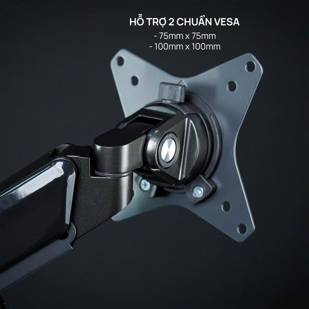 Giá đỡ màn hình Human Motion T2-1 (Màu đen)