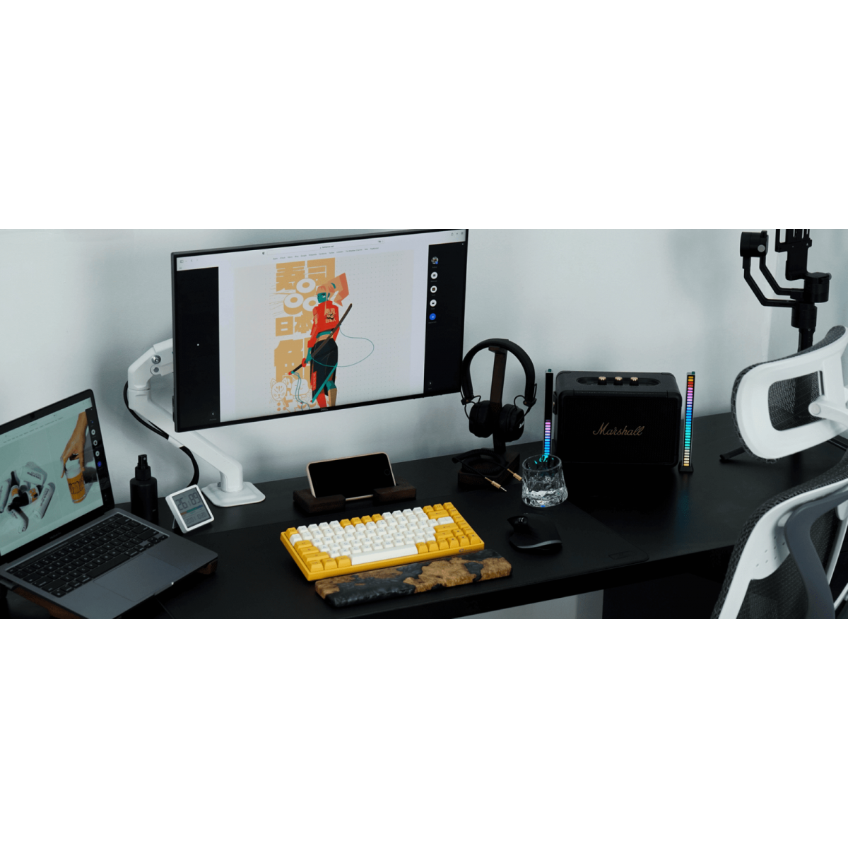 Giá đỡ màn hình Human Motion T6 | Màu trắng