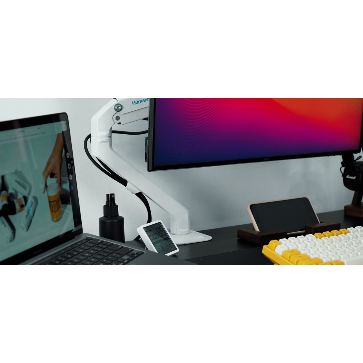 Giá đỡ màn hình Human Motion T6 | Màu trắng