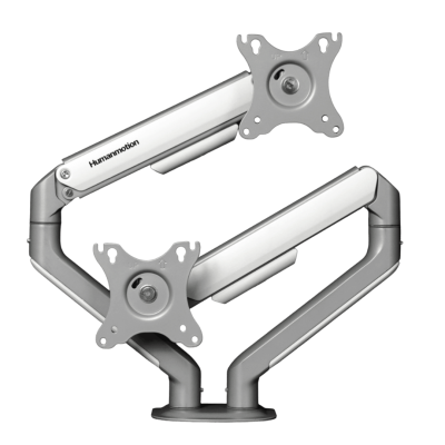 Giá đỡ màn hình đôi Human Motion T6 Pro – Dual | Màu Trắng