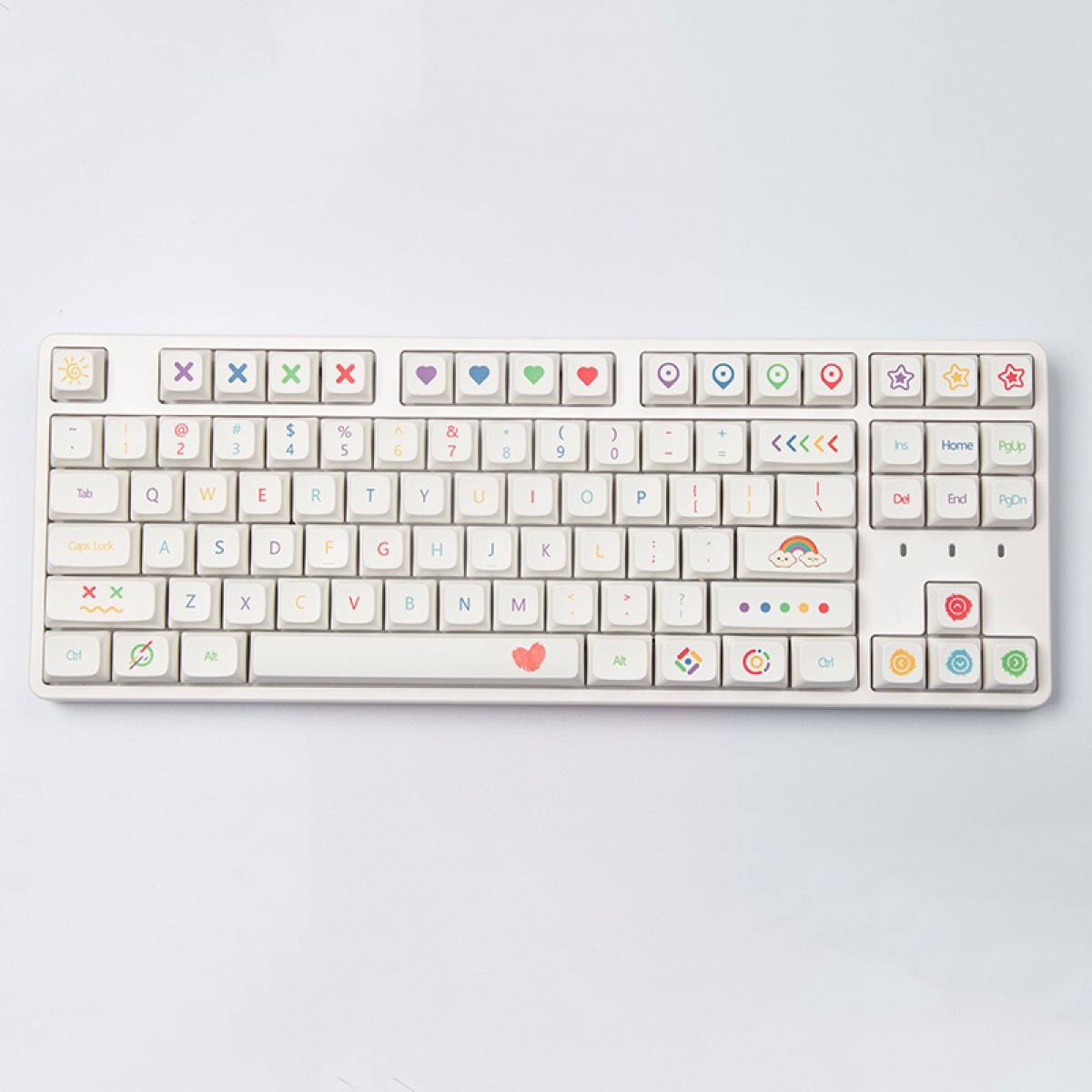 Set keycap Color Pen | XDA profile - PBT Dye-Sub - 127 keys