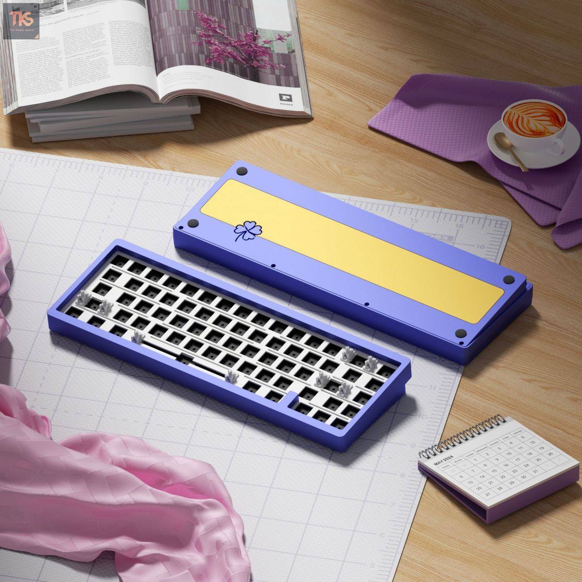 KIT Bàn Phím Cơ Lucky65 | 3 Modes | Nhôm CNC | Mạch Xuôi