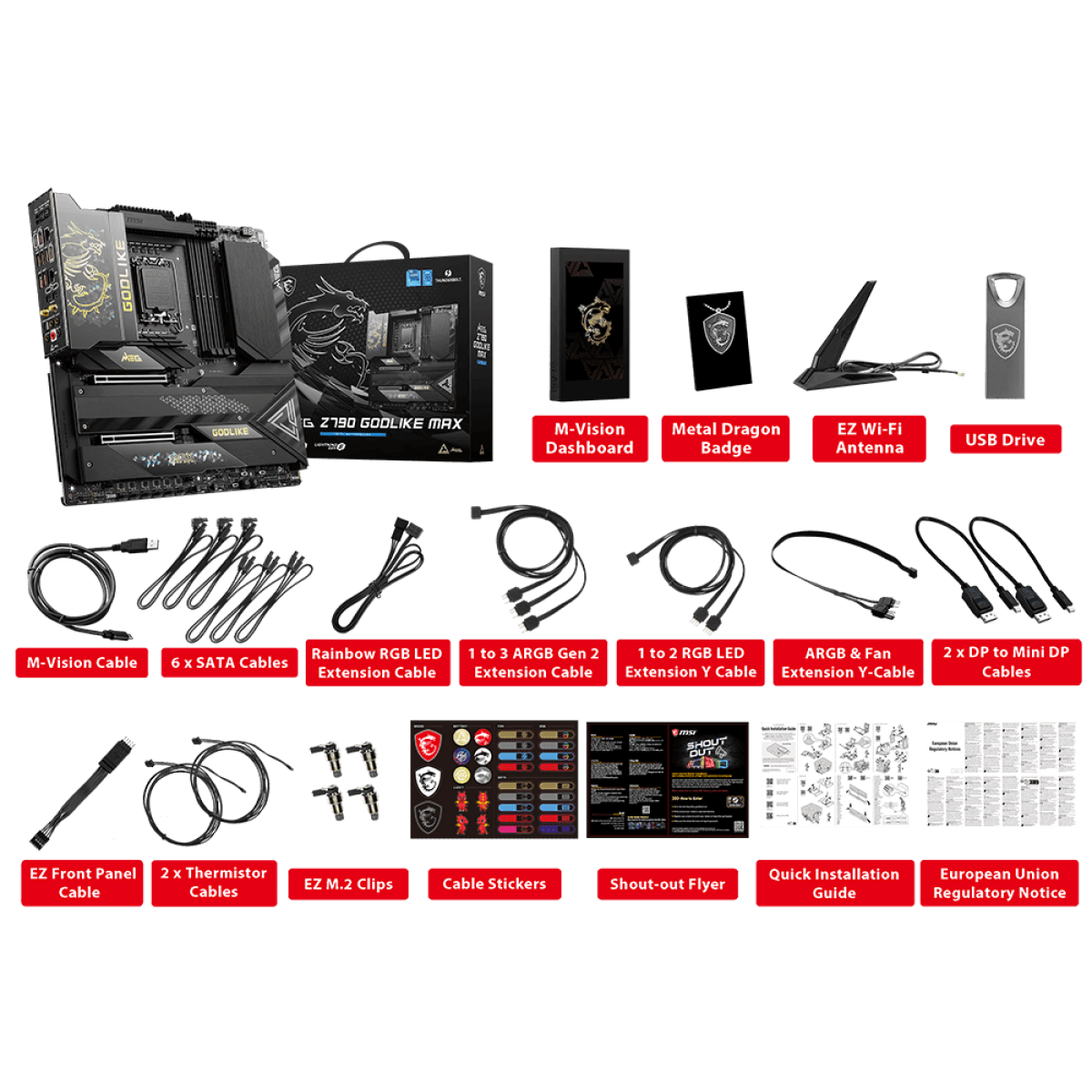 Mainboard MSI MEG Z790 GODLIKE MAX | LGA 1700 - DDR5