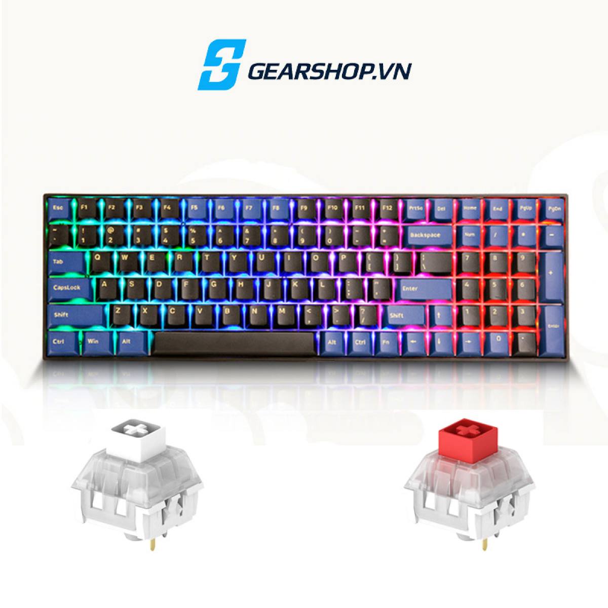 Bàn phím Newmen GM1000 Trăng Mây | Không Dây - RGB