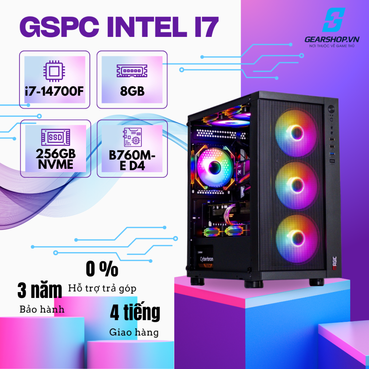 GSPC Intel I7 | i7 14700 - 8GB - 256GB