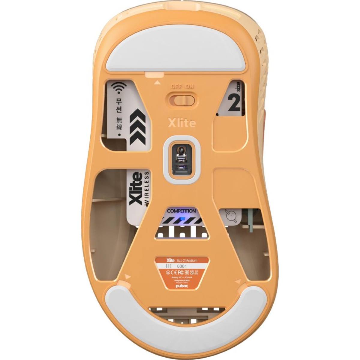 Chuột Pulsar Xlite V2 Competition Retro Brown | Không dây - siêu nhẹ