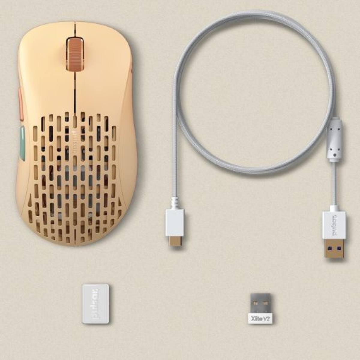 Chuột Pulsar Xlite V2 Competition Retro Brown | Không dây - siêu nhẹ