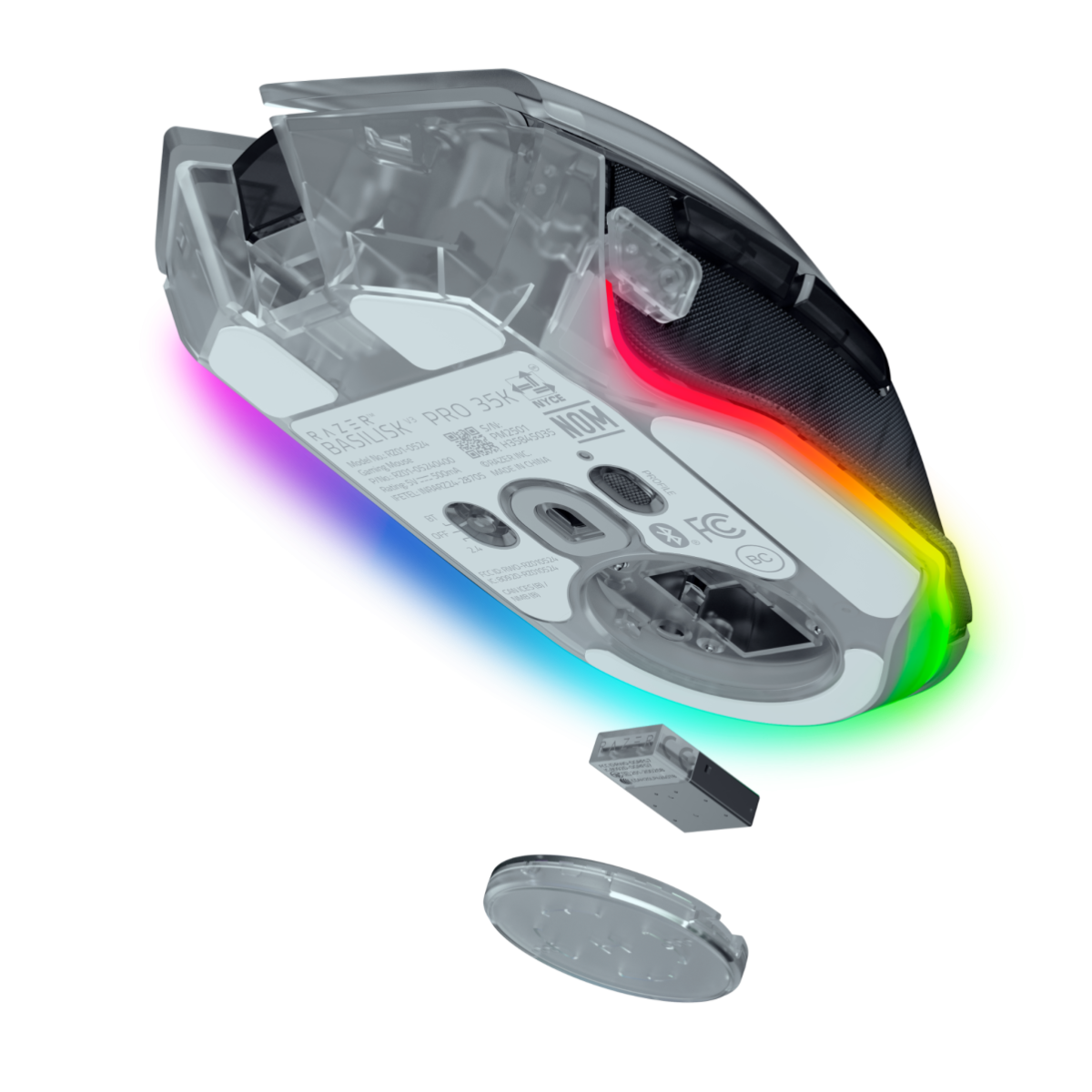 Chuột Razer Basilisk V3 Pro 35K - Phantom White