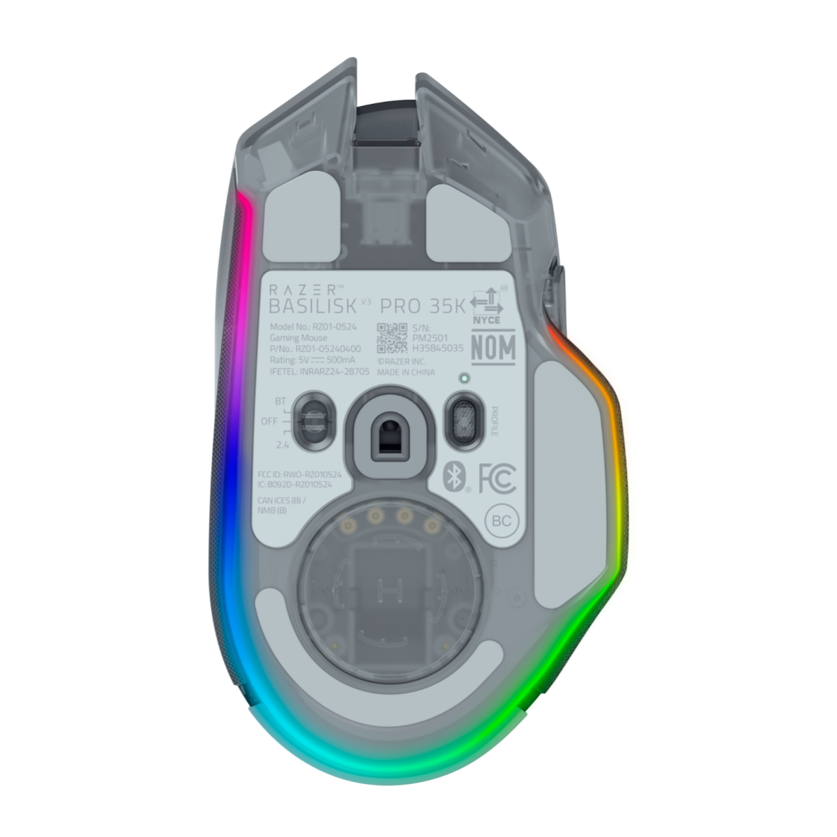 Chuột Razer Basilisk V3 Pro 35K - Phantom White