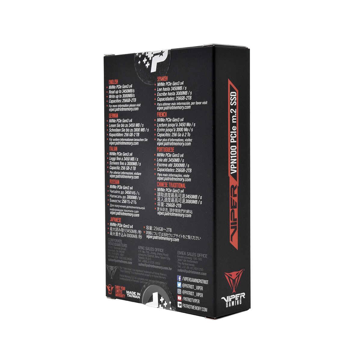 SSD Patriot VIPER VPN100 PCIe gen 3x4 1TB