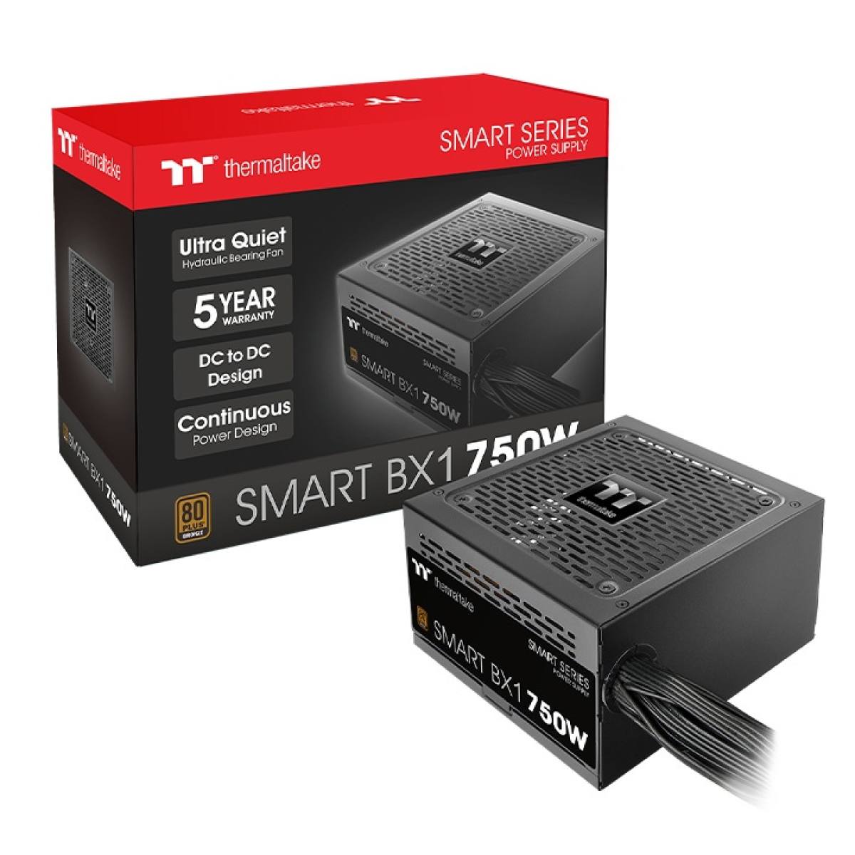 Nguồn Thermaltake Smart BX1 750W | 80 Plus Bronze - Non Modular